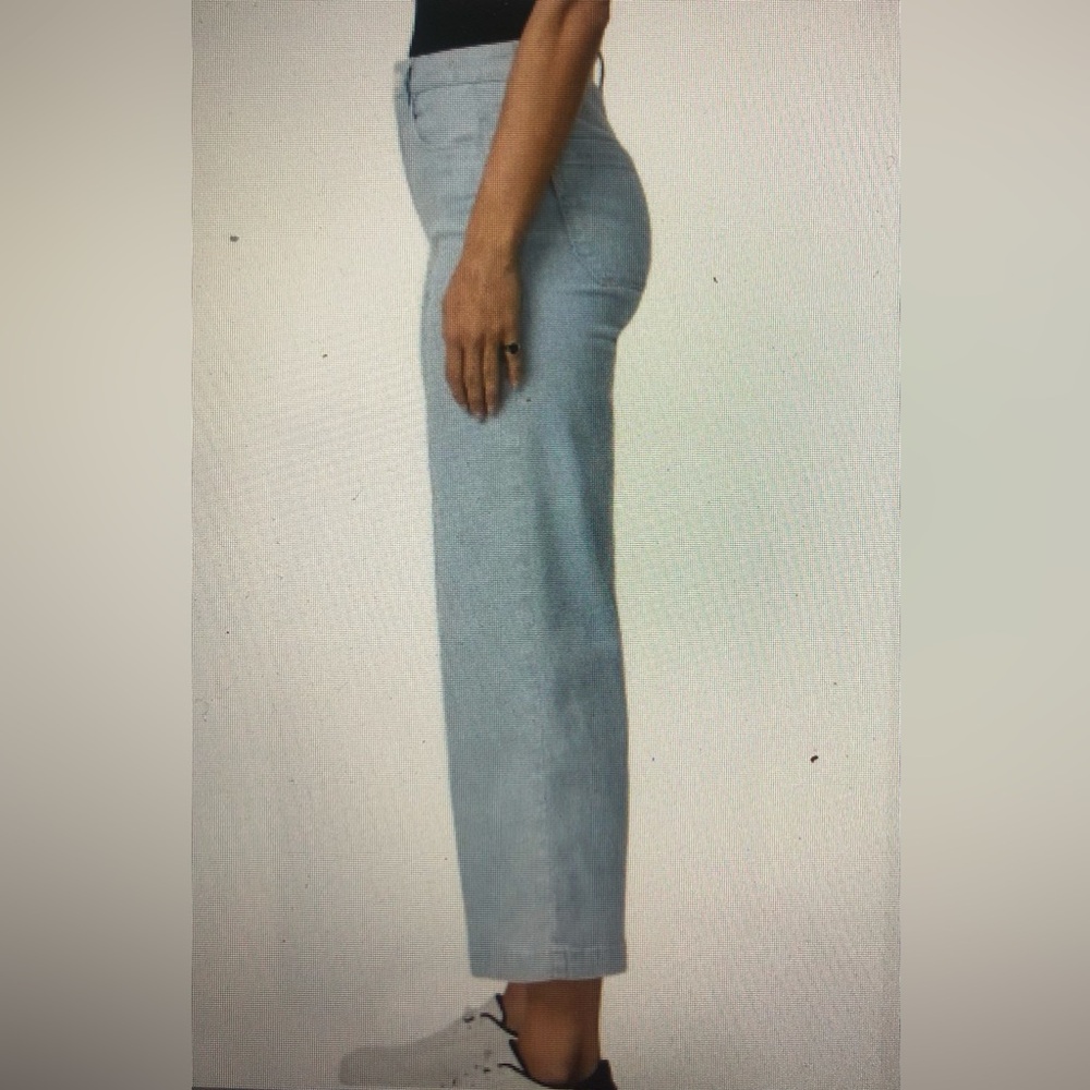 PAIGE - Genesee Crop Jeans Light Wash Hannah + Size 24 - Picture 5 of 14